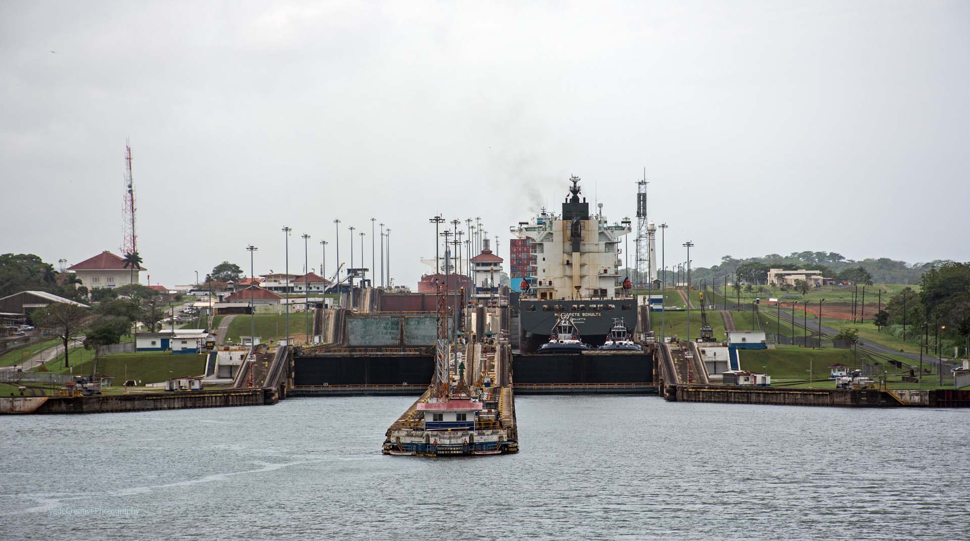 Entrance to Panama Canal, Early Morning Approach