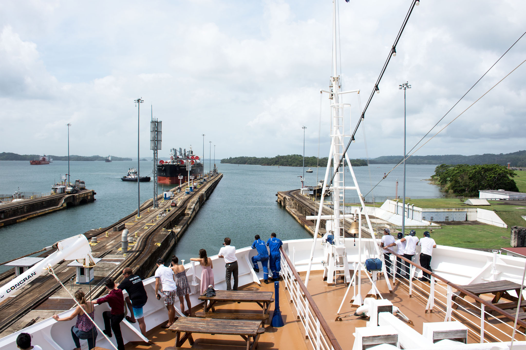 Eurodam at the end of Third Lock