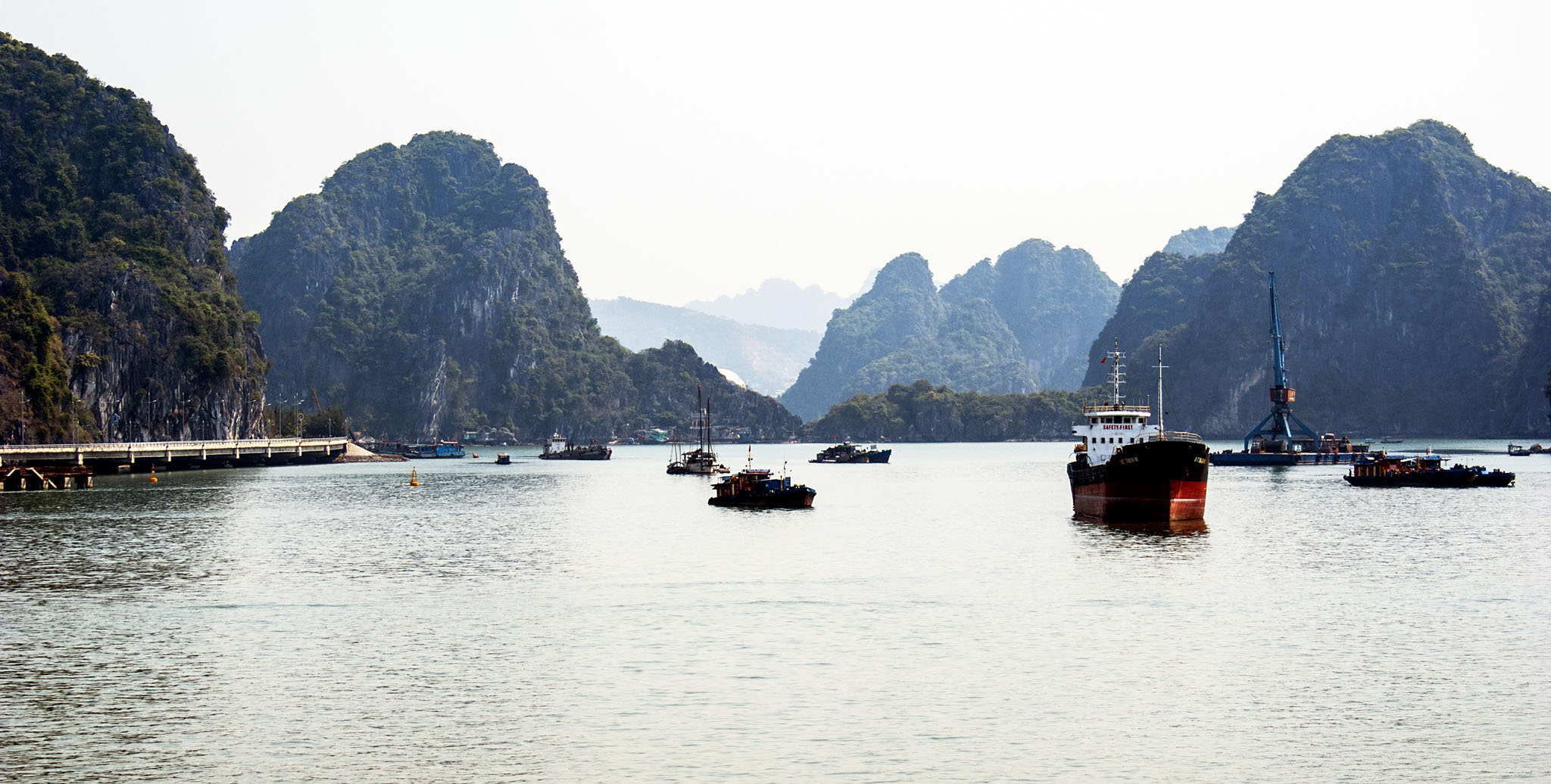 Halong Bay, Ships at Anchorage