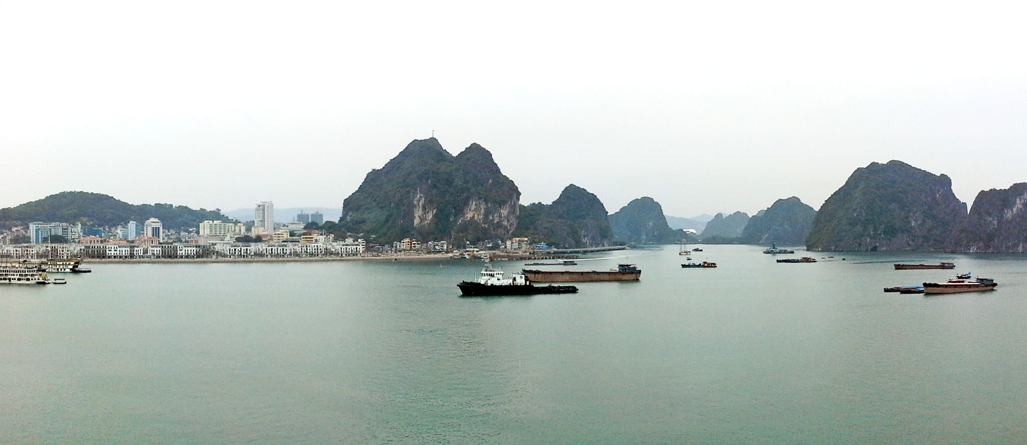 Halong Bay, View of the township